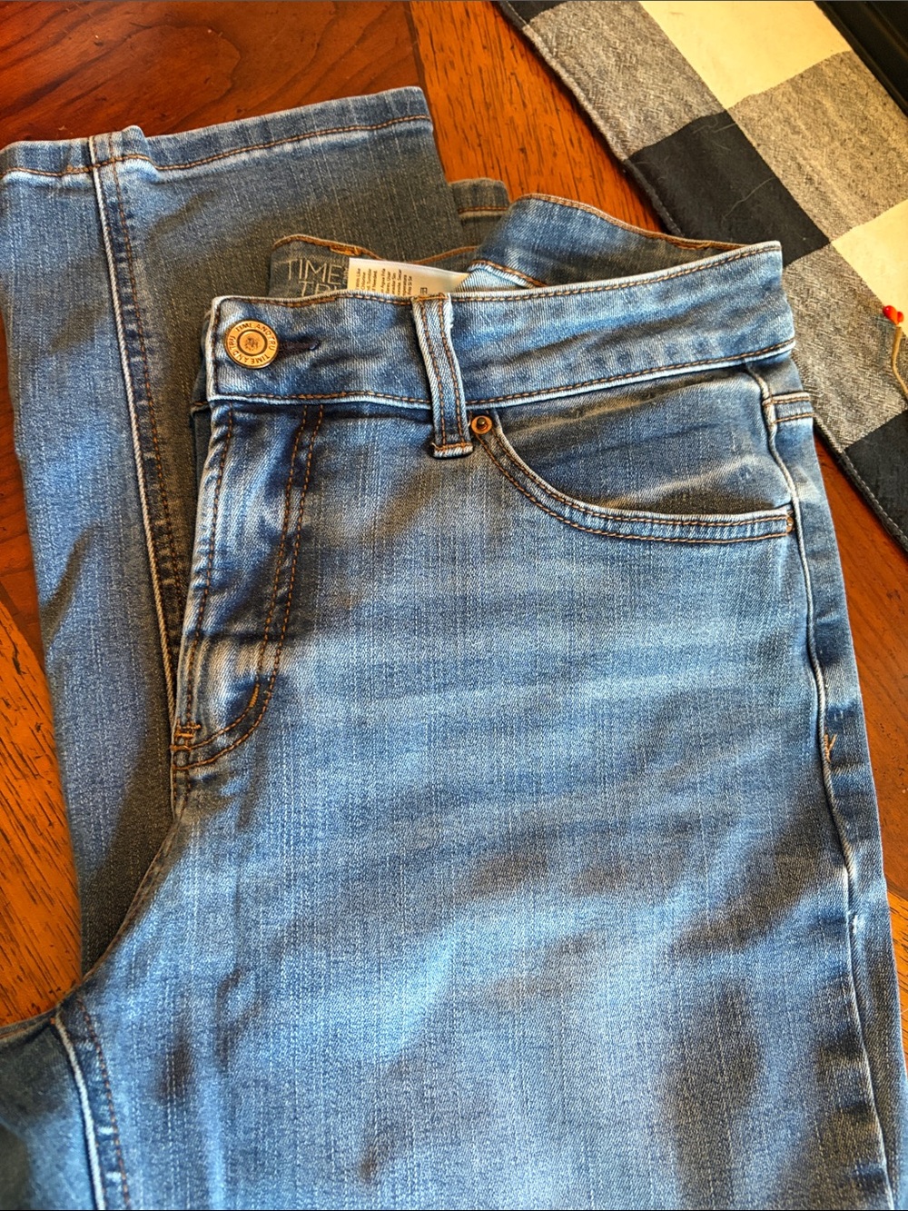 Time and Tru Straight Leg Blue Jeans